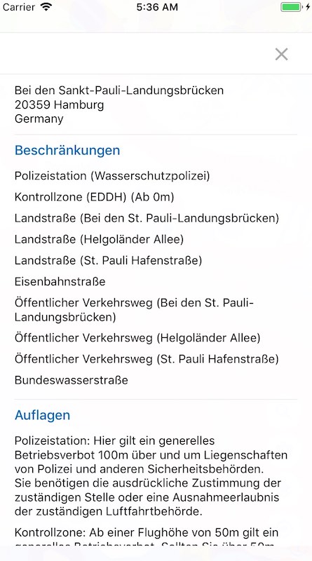 map2fly app karte 4 k drohnen flug in deutschland
