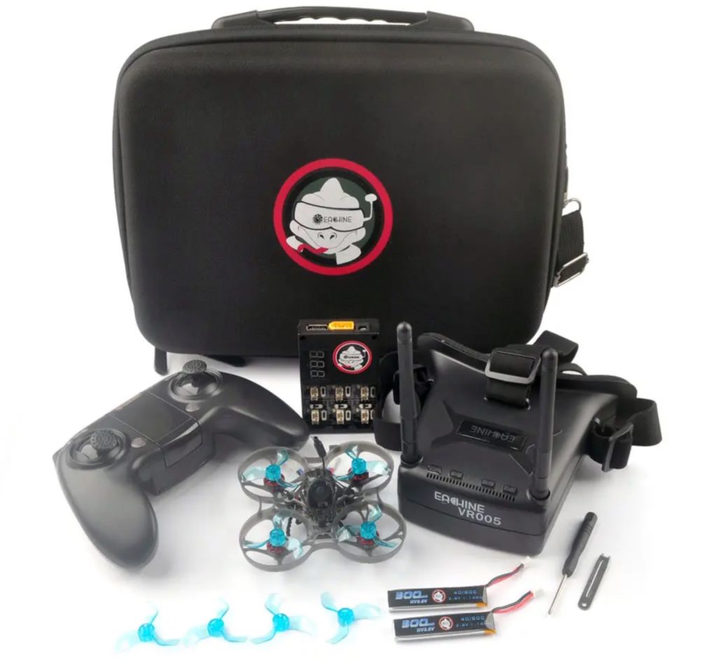 Eachine Novice FPV Racing Drohnen Einsteiger Set mit viel zubehör und Transport Case